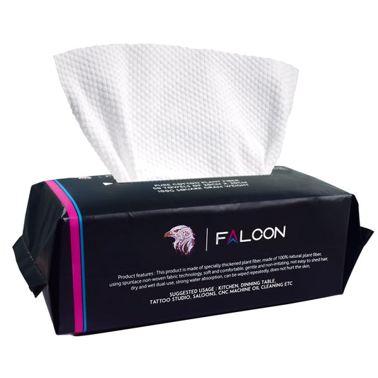 Falcon Tattoo Wipes lint free, Ultra Soft, High Absorbent