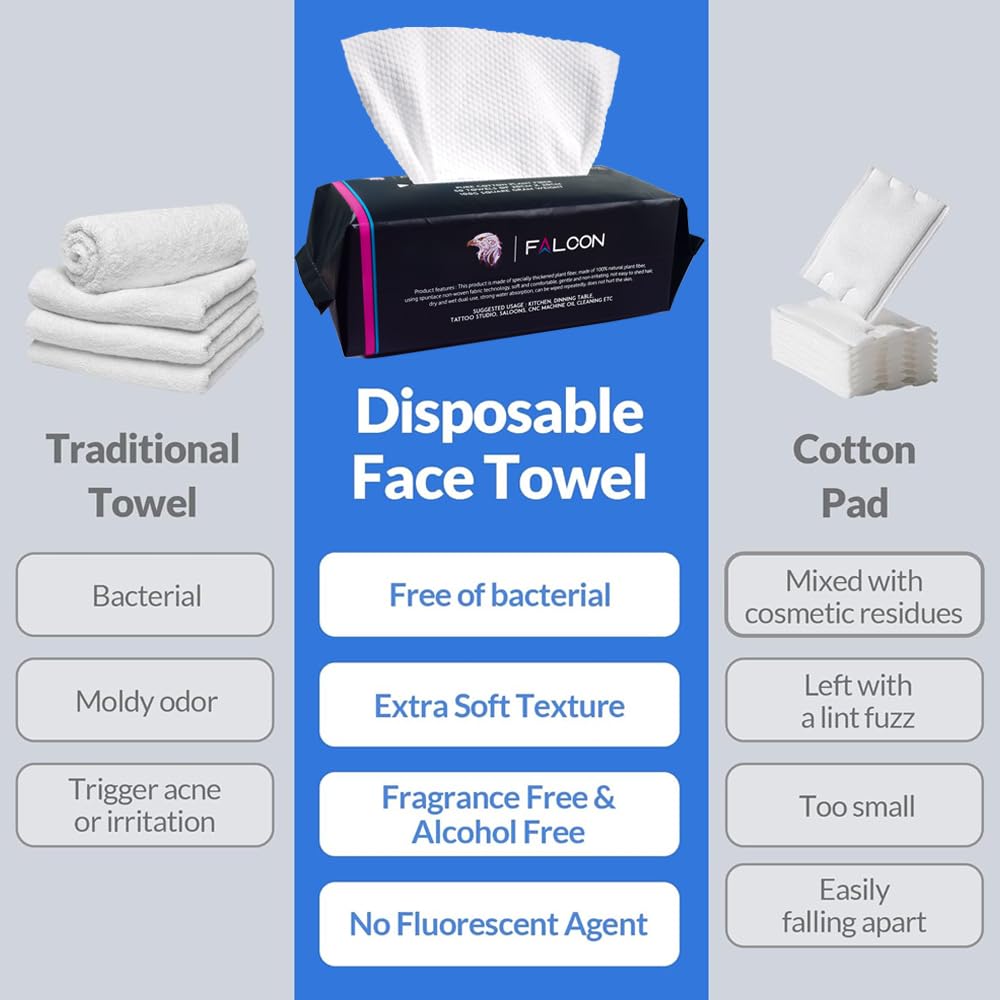 Falcon Tattoo Wipes lint free, Ultra Soft, High Absorbent