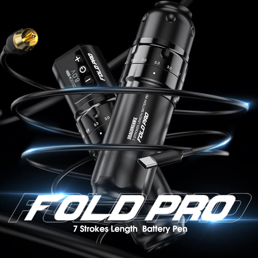 Dragonhawk Mast Tattoo Fold Pro Wireless Pen Machine
