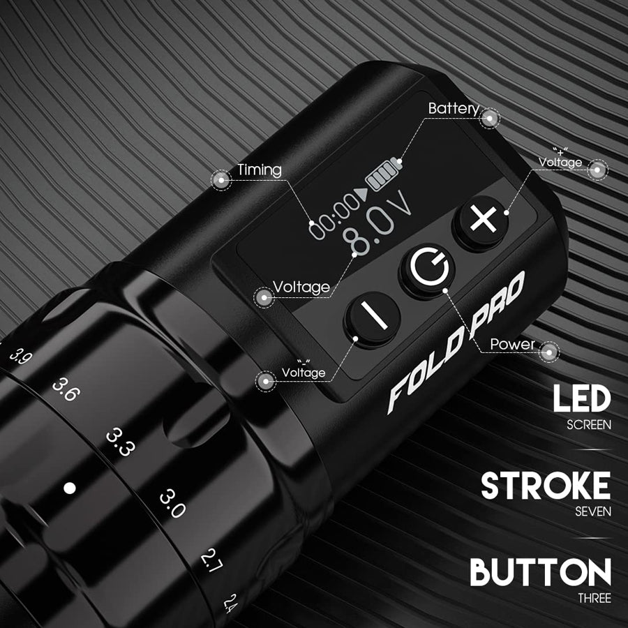 Dragonhawk Mast Tattoo Fold Pro Wireless Pen Machine