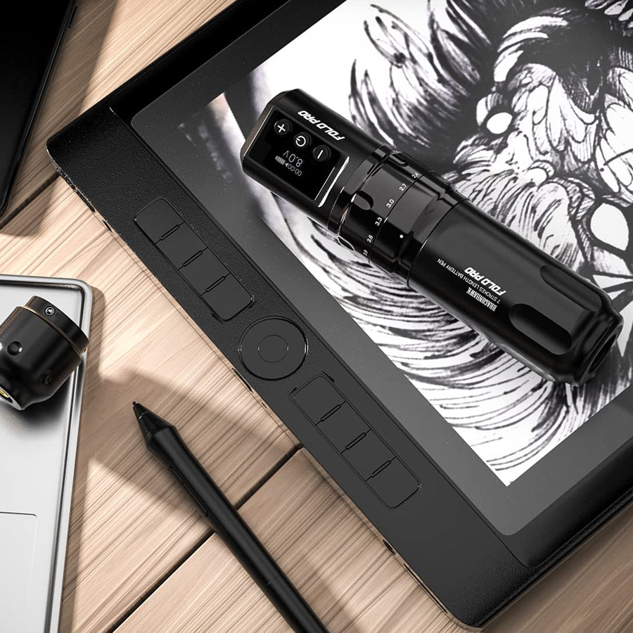 Dragonhawk Mast Tattoo Fold Pro Wireless Pen Machine