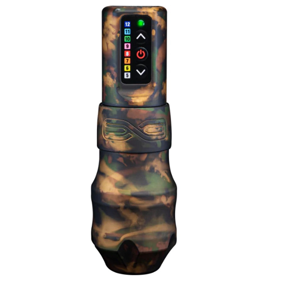 FK Iron EXO Shadow Camo with 2 PowerBolts Tattoo Machine