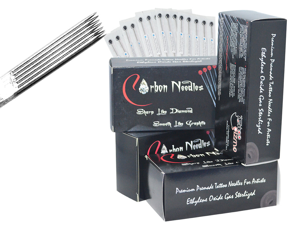 Carbon Tattoo Regular Long Needles Box of 50 Pcs ( Round Shader (RS))