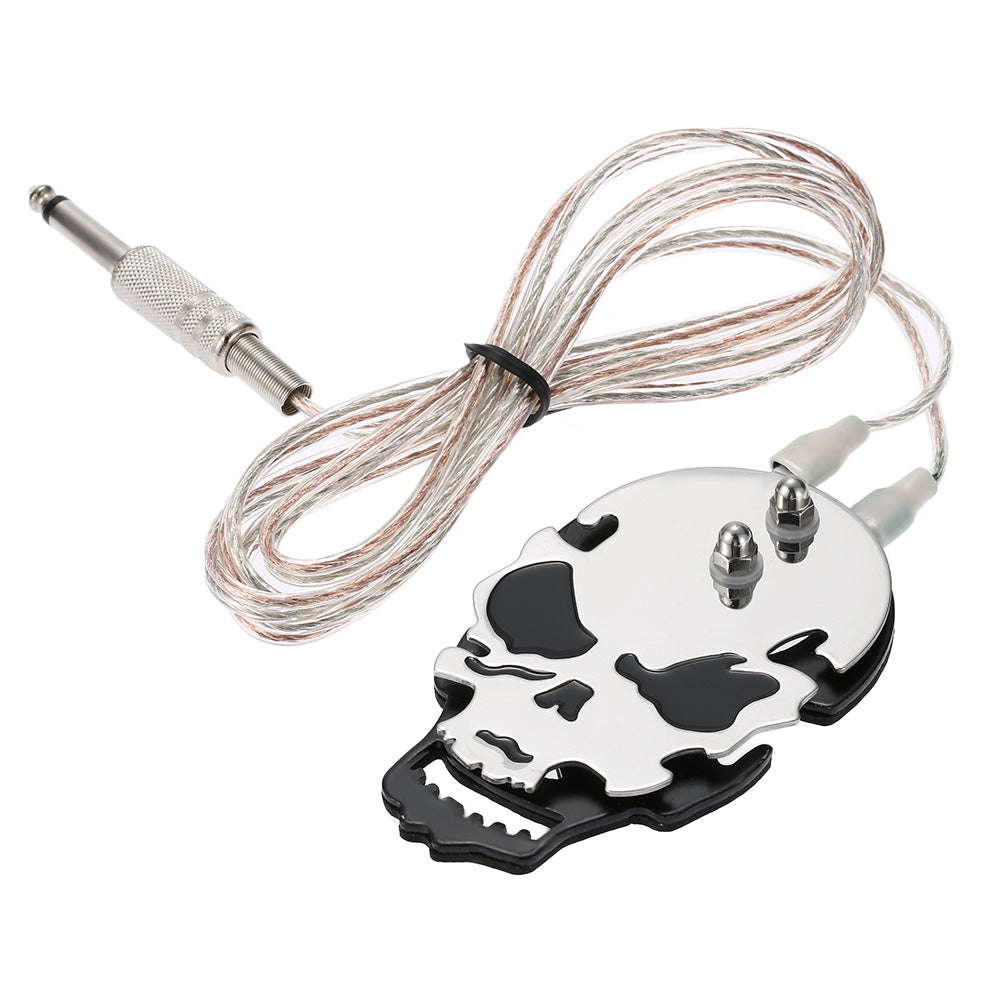 Tattoo Gizmo foot Switch Finger Touch Stainless Steel Skull