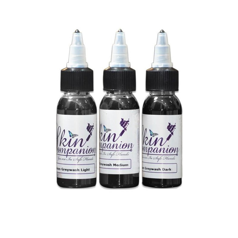 Skin Companion Graywash Tattoo Ink Set 3