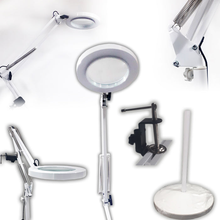 Led Floor Lamp with Magnifier 2 in 1