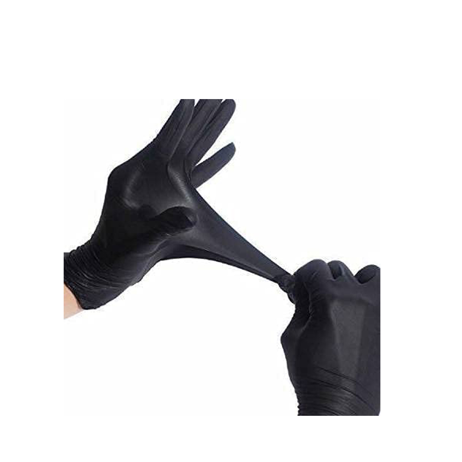 Tattoo Gizmo Nitrile Vinyl Blend Gloves - Black