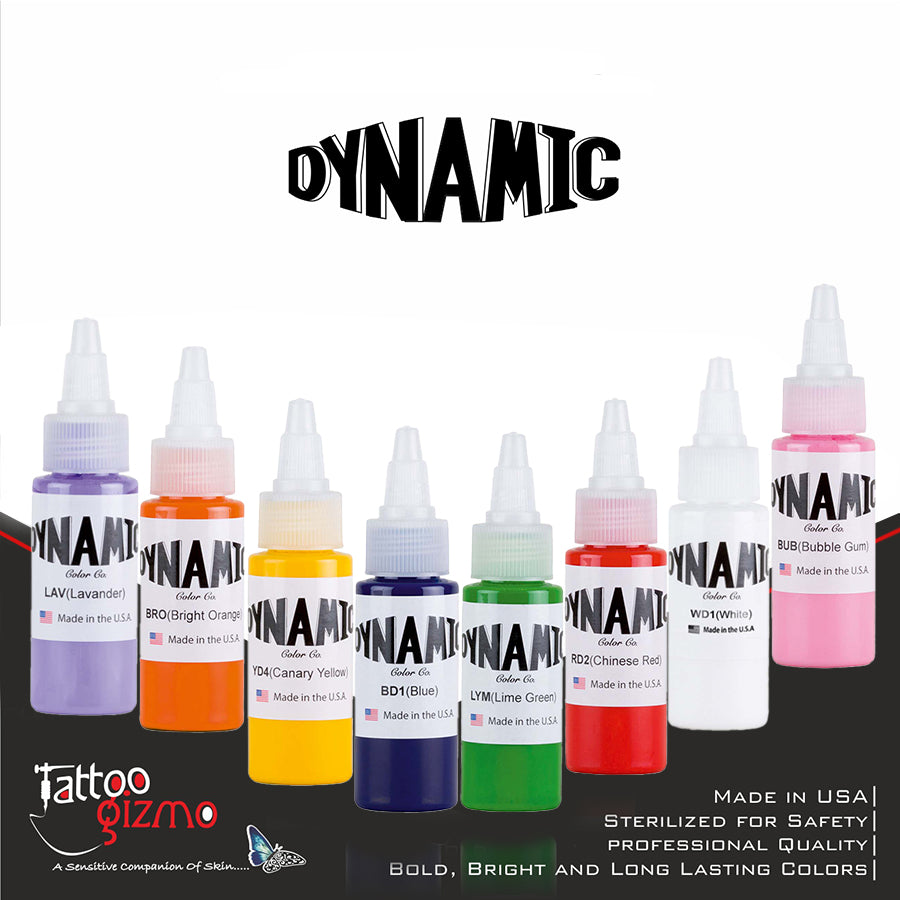Dynamic tatto color set