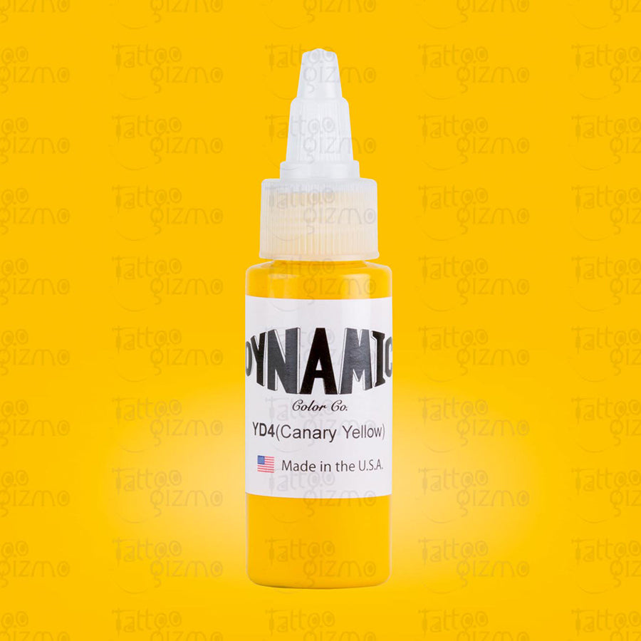 Dynamic Canary Yellow Tattoo Ink