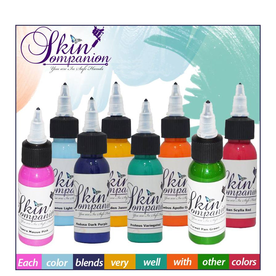Skin Companion Tattoo Colors - Individual Bottles - 0.5 oz