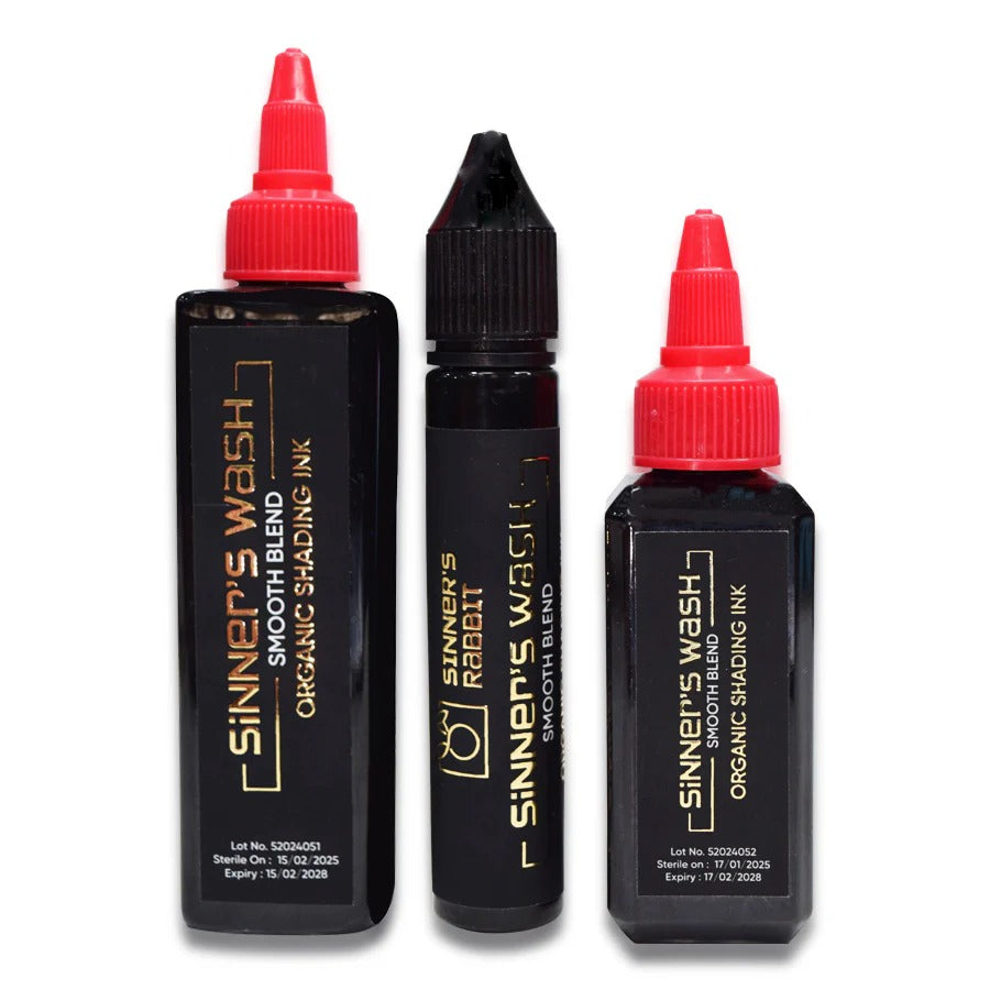 Sinner's Wash Organic GreyWash Shading Tattoo Ink - Smooth Blend