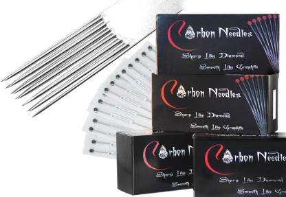 Carbon Tattoo Regular Long Needles Box of 50 Pcs  ( Magnums Double Stack (M2))
