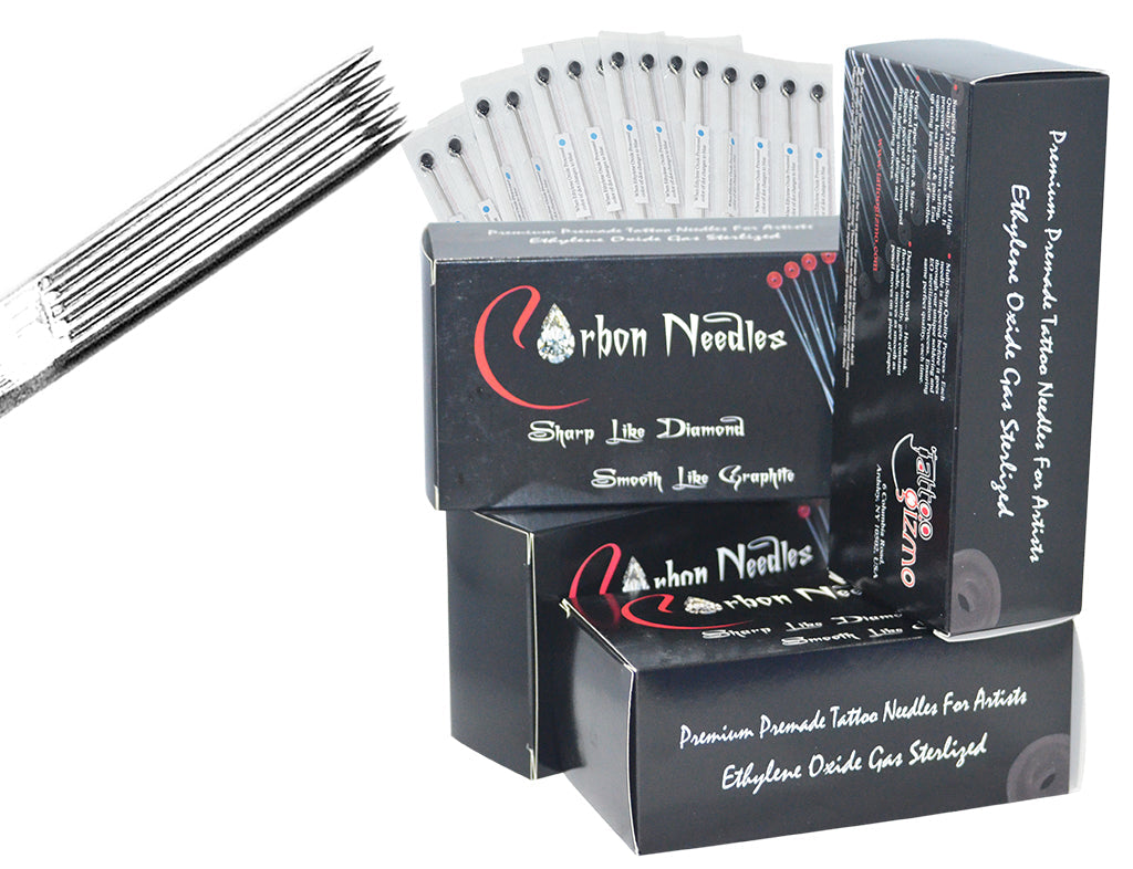 Carbon Tattoo Regular Long Needles Box of 50 Pcs  ( Round Shader (RS))