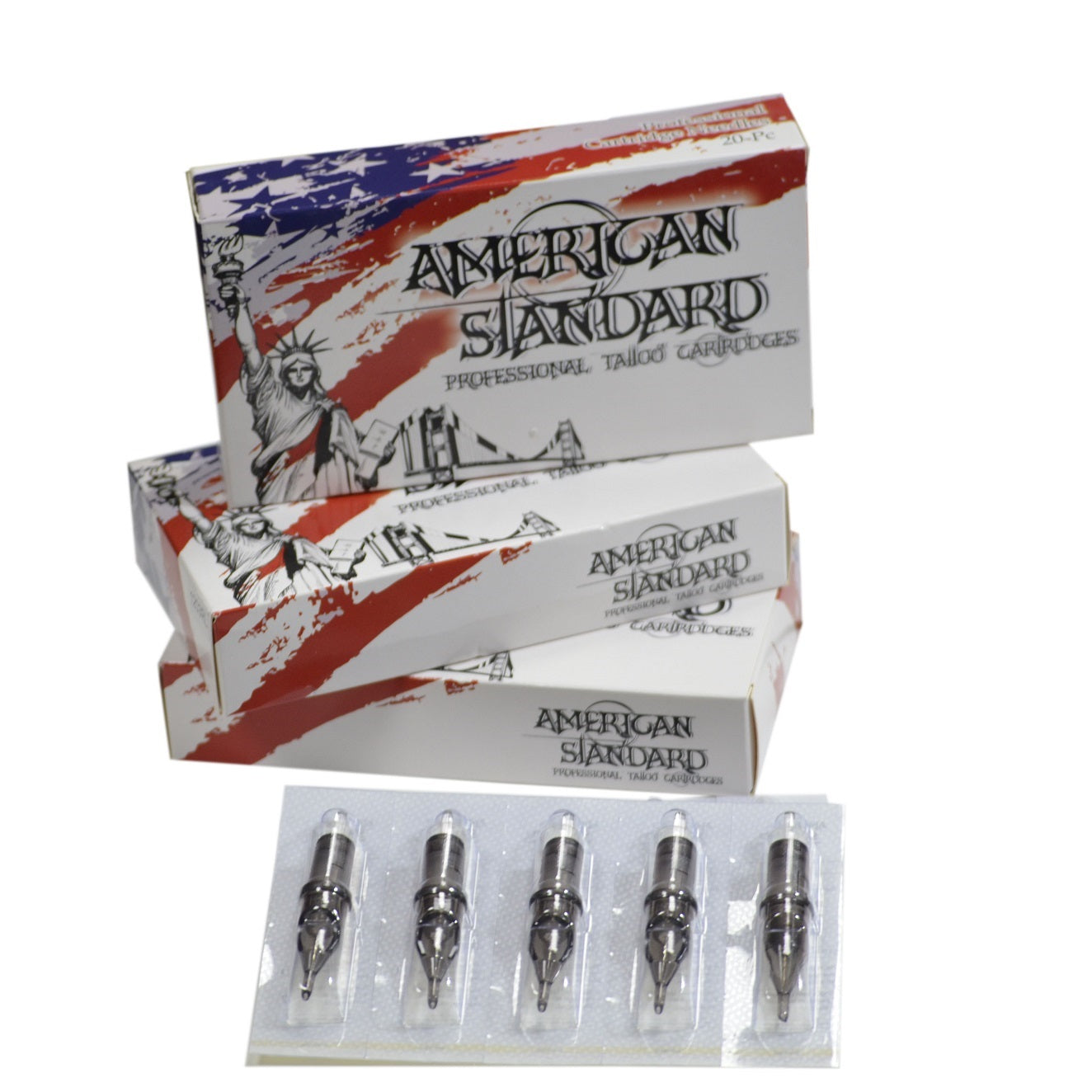 American Standard Tattoo Cartridge Needles - Round Shader