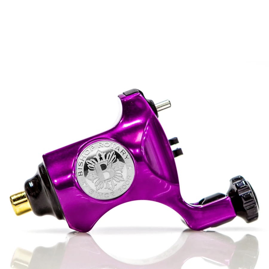 Bishop Rotary V6 オリジナルタトゥーマシン 紫 Bishop V6 Rotary Machine - RCA Cord – Tattoo Machine India