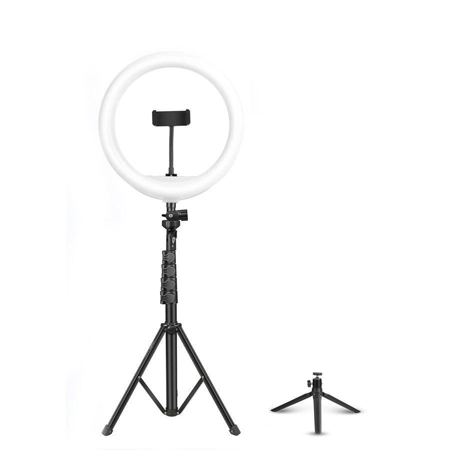 LED Ring Light with Tripod Floor Stand - 12 inch