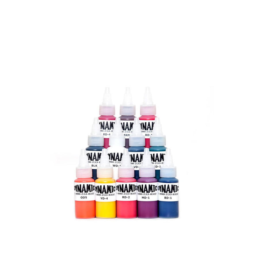 Amazon.com: Tattoo Ink Set - Radiant Colors 8 Primary 1oz / Tribal  Black/Super White/Blue/Canary Yellow/Dark Brown/Scarlet Red/Tiger  Orange/Medium Green : Beauty & Personal Care