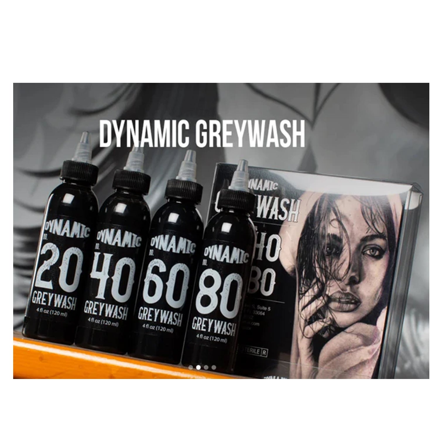 Dynamic gray wash ink set